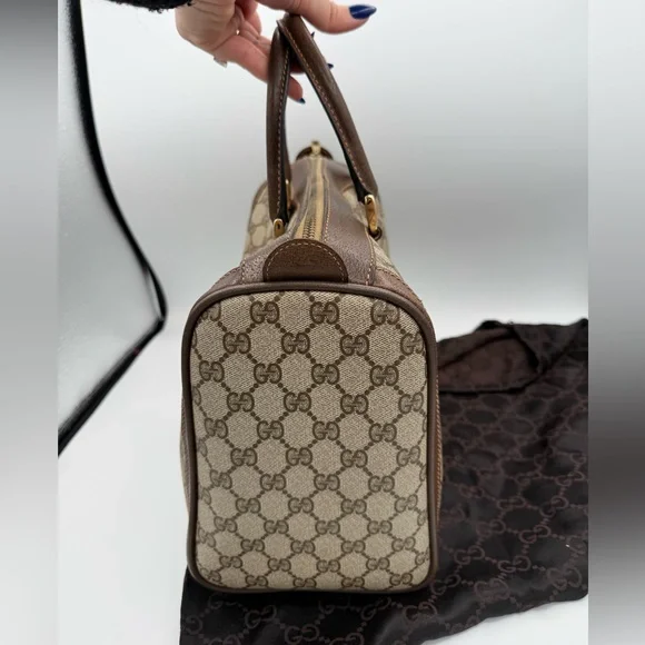 Gucci Boston Bag with Sherry Line - Picture 2 of 15